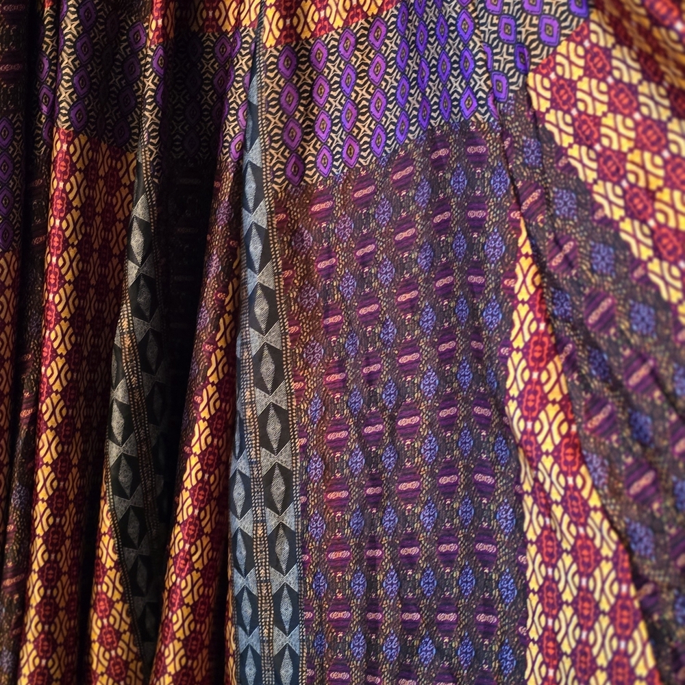 Ashley Stewart Multicolor Patterned Maxi Skirt - Picture 3 of 7